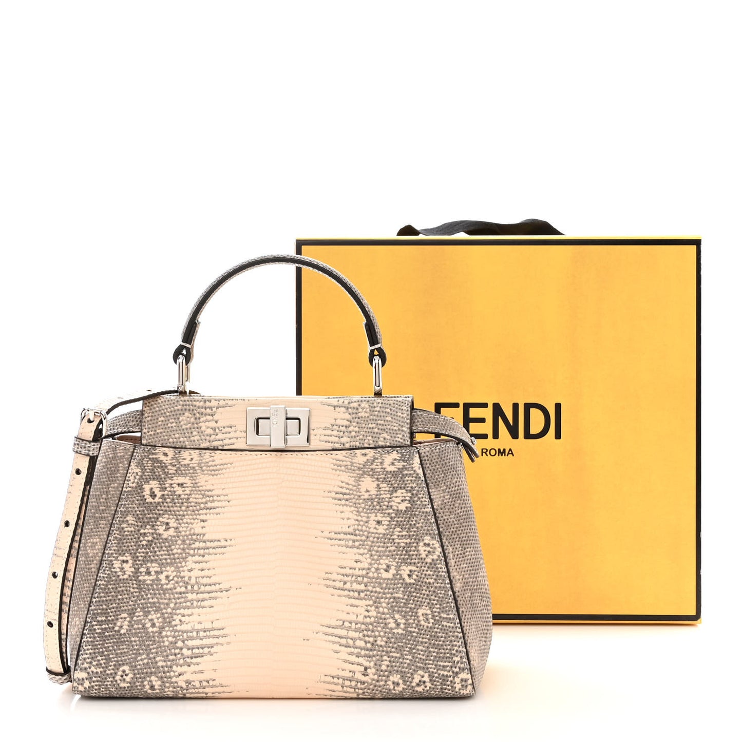 Lizard Togo Shiny Nappa Mini Peekaboo Iconic Satchel Rosa Skin