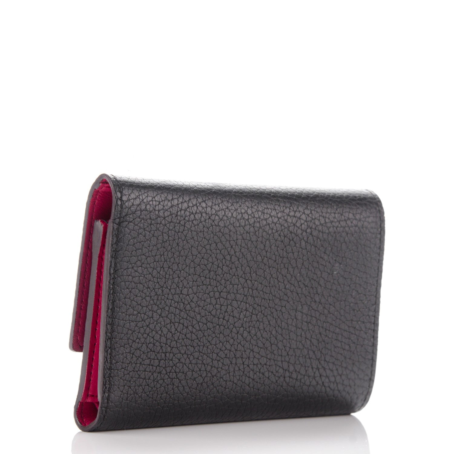 Louis Vuitton Taurillon Capucines Compact Wallet Black 3 of 7