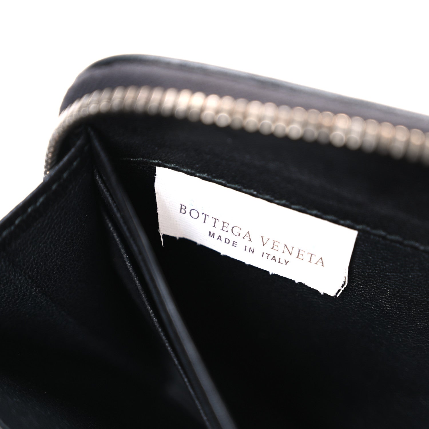 Bottega Veneta Nappa Intrecciato Zip Around Wallet Black 7 of 8