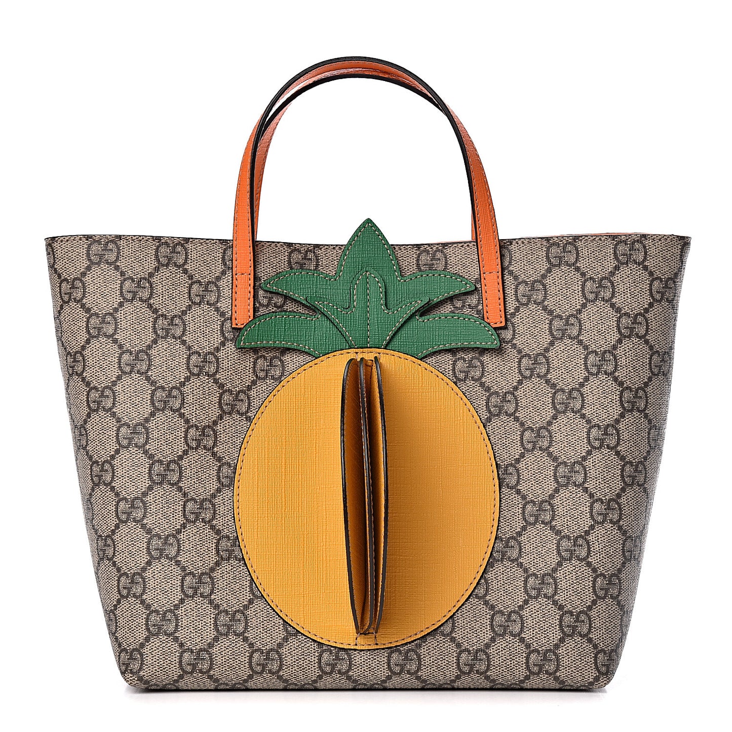 GG Supreme Monogram Kids Pineapple Tote