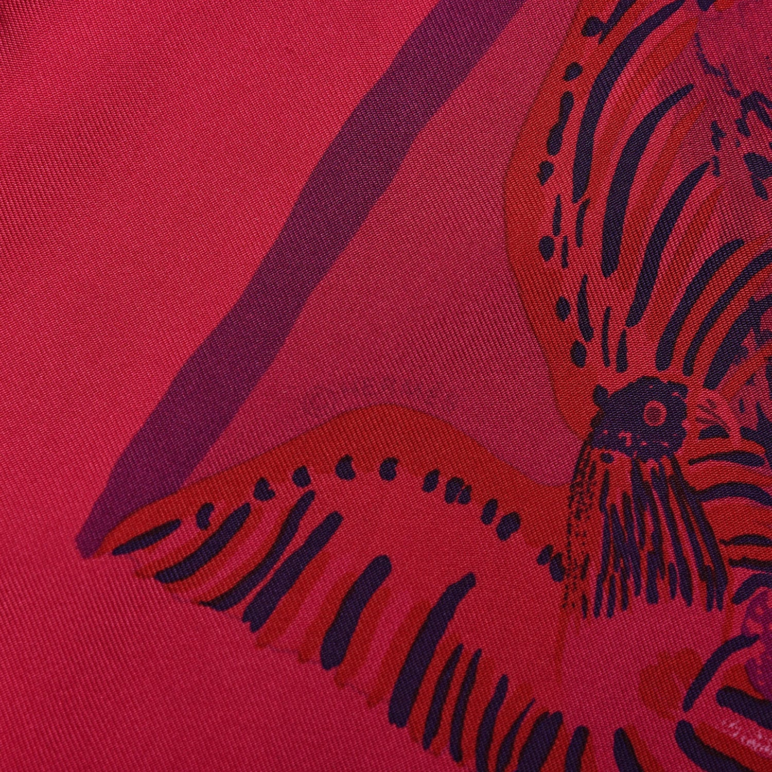 Hermes Silk Dip Dye Nuba Mountain Scarf 90 Fuchsia 6 of 6