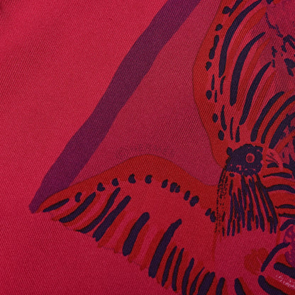 Hermes Silk Dip Dye Nuba Mountain Scarf 90 Fuchsia 6 of 6