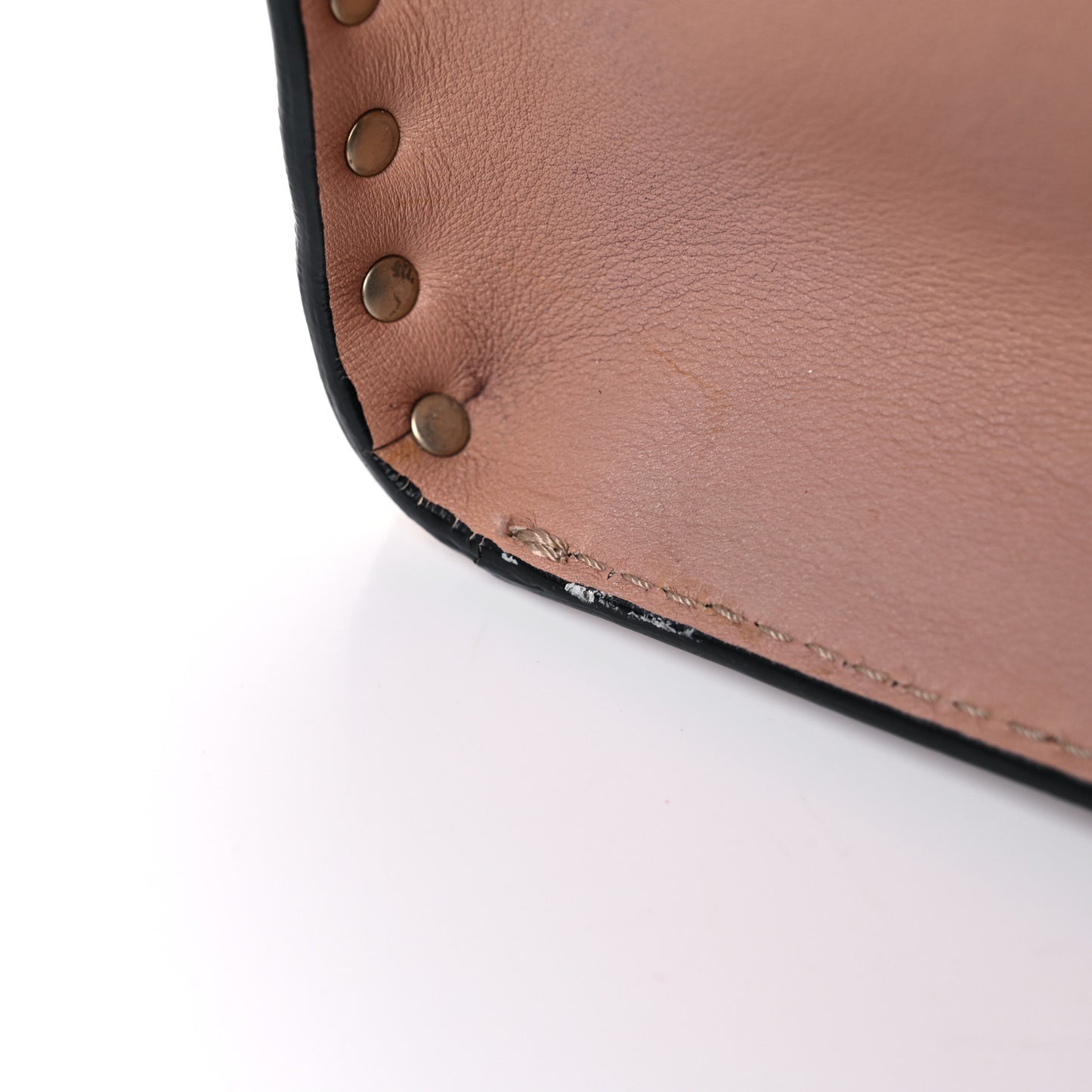 Vitello Rockstud Dome Shopper Soft Noisette