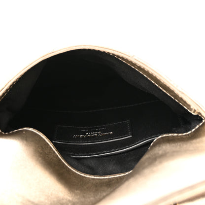 Saint Laurent Metallic Lambskin Quilted Double Flap Bag Gold 5 of 11