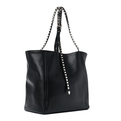 Prada Grace Lux Studded Large Concept Shopper Tote Black 3 of 20