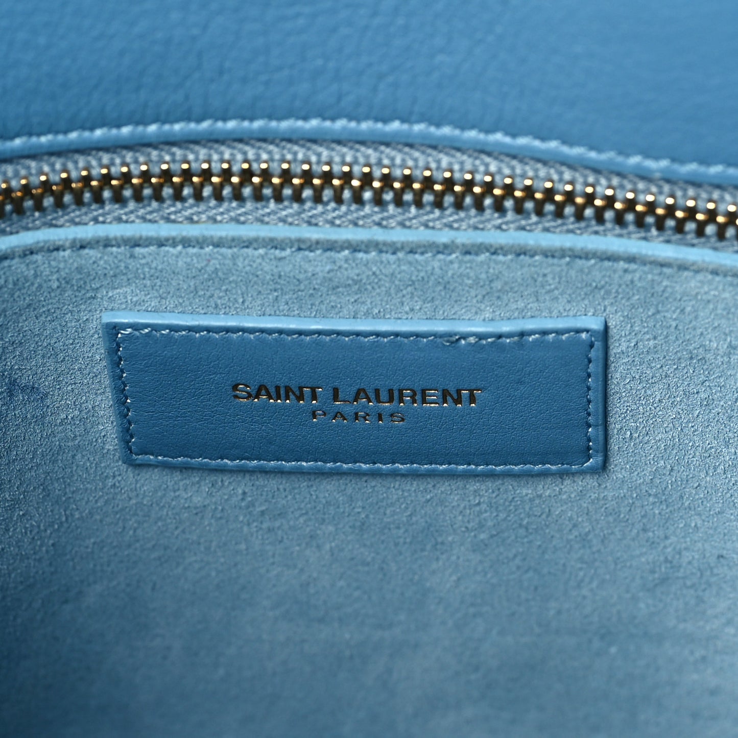Grained Calfskin Small Sac De Jour Light Blue