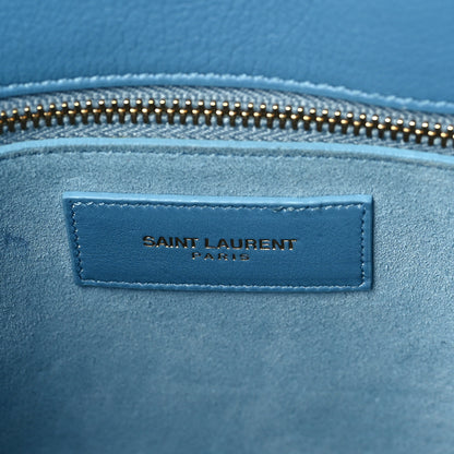 Saint Laurent Grained Calfskin Small Sac De Jour Light Blue 6 of 9