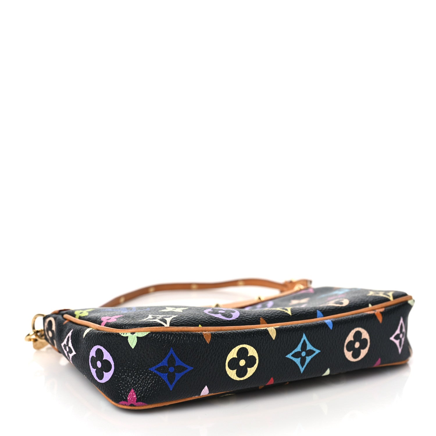 Louis Vuitton Monogram Multicolor Pochette Accessories Black 4 of 9