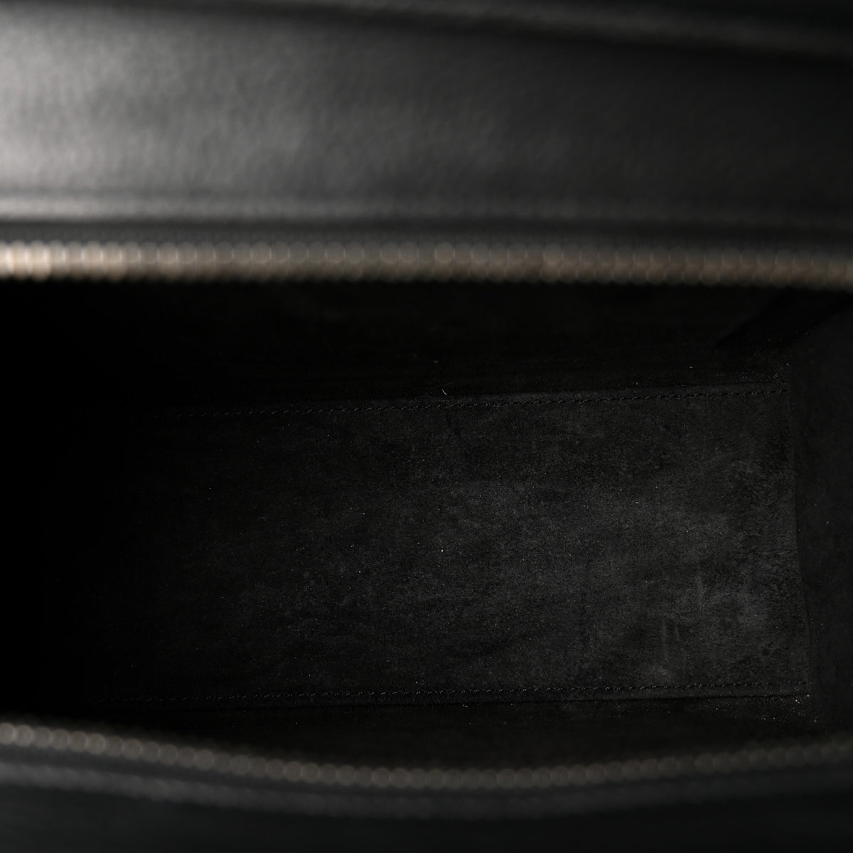 Celine Drummed Calfskin Nano Luggage Black 5 of 10
