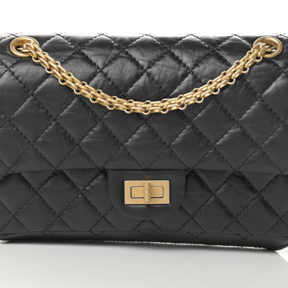Chanel Aged Calfskin Quilted 2.55 Reissue 225 Flap Black 8 of 16