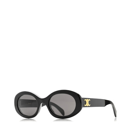 Celine Acetate Triomphe 01 Sunglasses CL 40194U Black 1 of 8