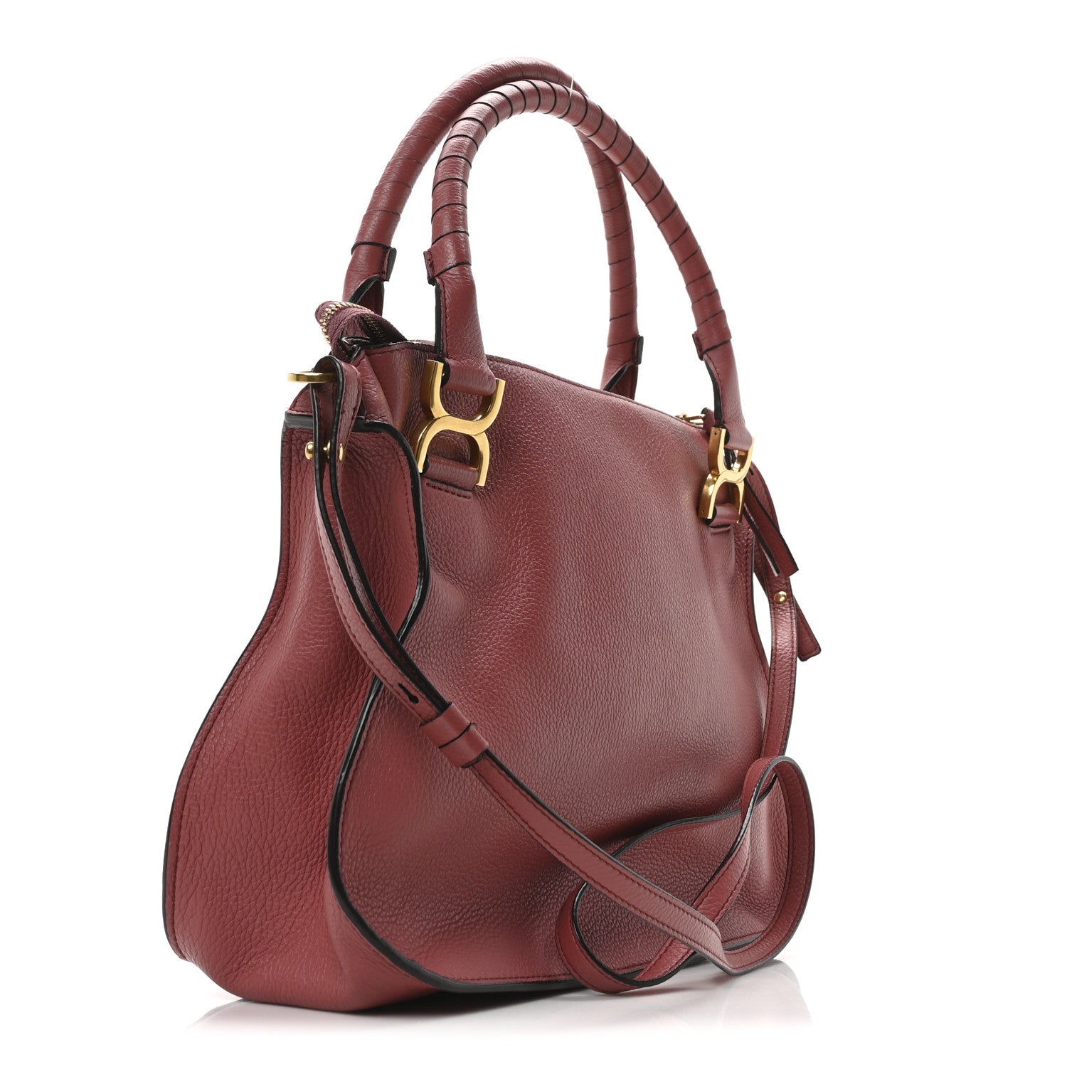 Chloe Calfskin Medium Marcie Satchel Faded Rose 3 of 10