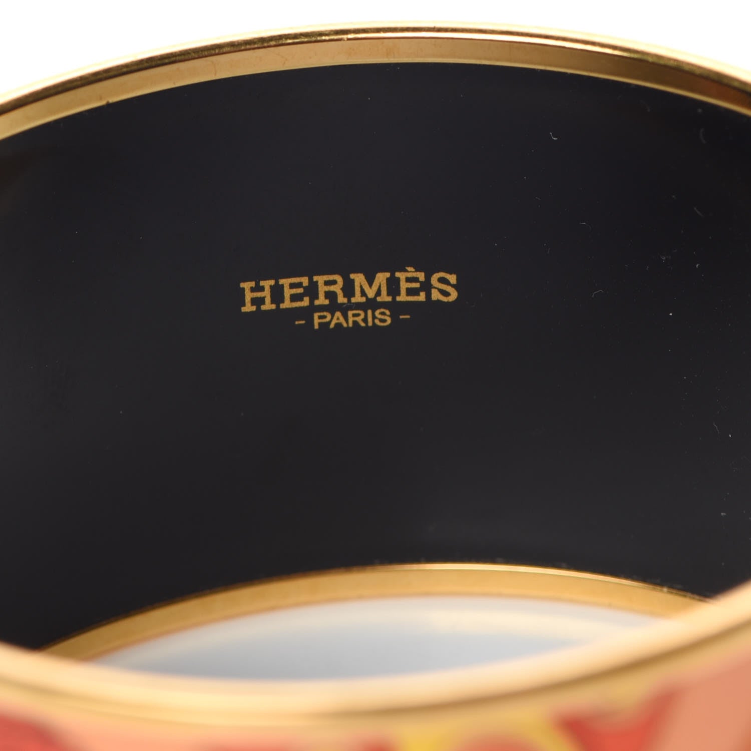 Hermes Enamel Printed Extra Wide Festival des Amazones Bracelet 65 4 of 5