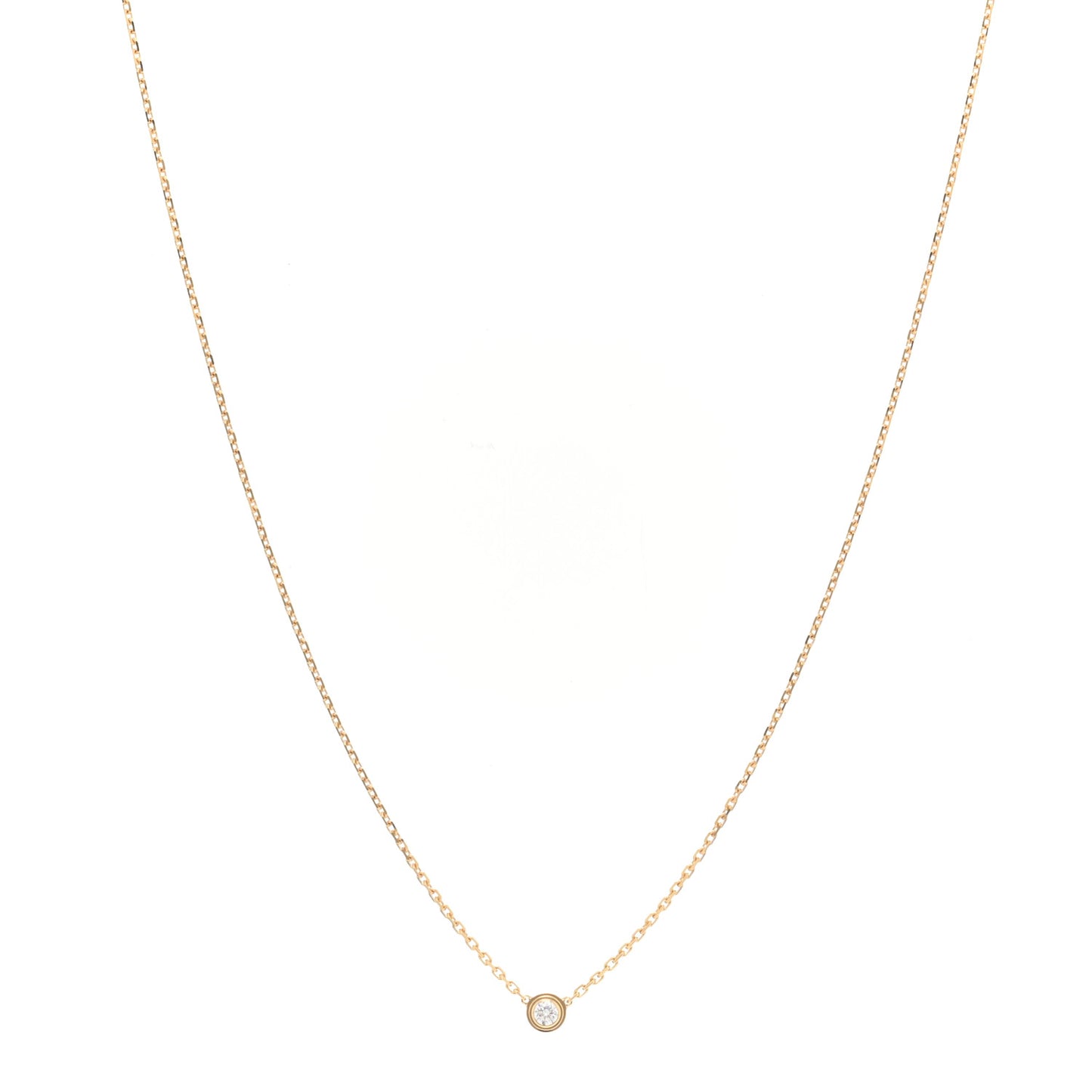 18K Yellow Gold Diamond SM D'Amour Pendant Necklace