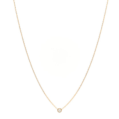 Cartier 18K Yellow Gold Diamond SM D'Amour Pendant Necklace 1 of 4
