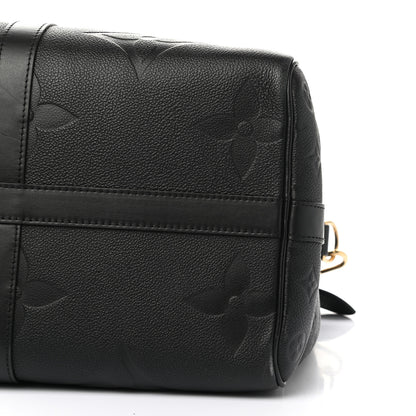 Louis Vuitton Empreinte Monogram Giant Keepall Bandouliere 45 Black 9 of 11