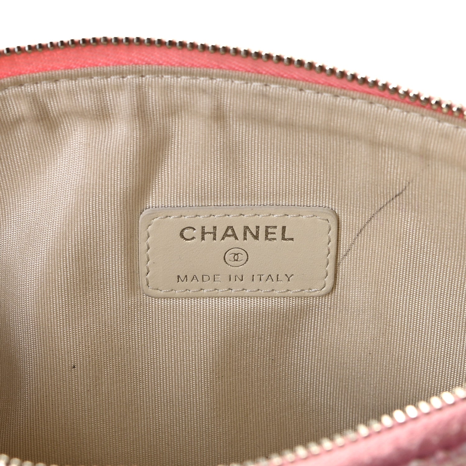 Chanel Canvas Small Deauville Pouch Pink 6 of 9