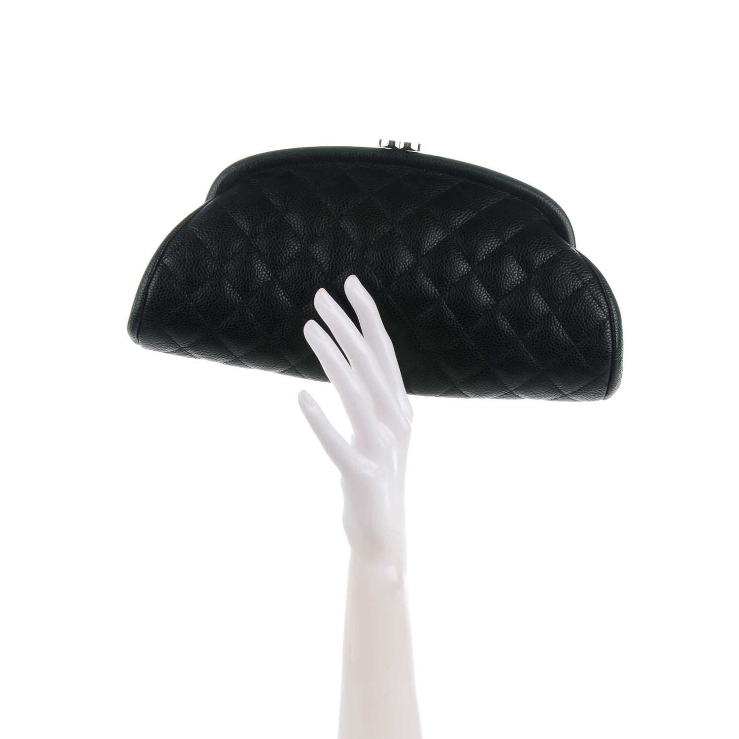 Chanel Caviar Quilted Timeless Clutch Black 2 of 7