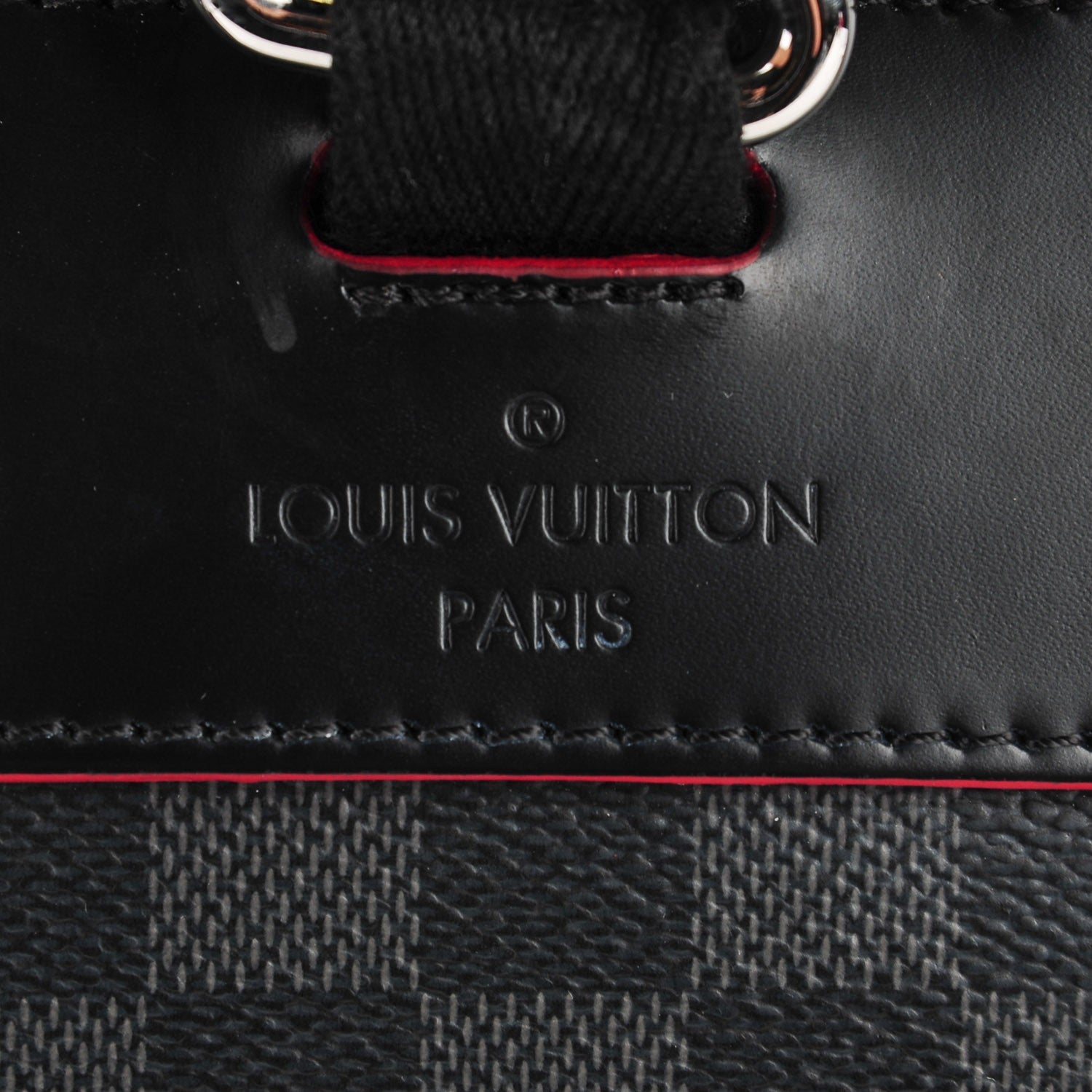 Louis Vuitton Damier Graphite Christopher PM Red 6 of 8
