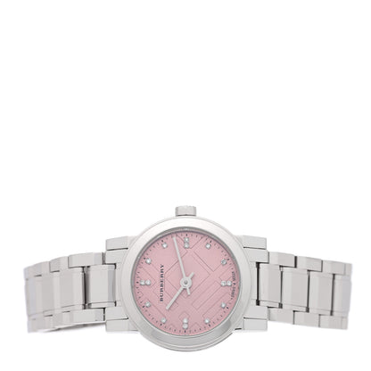 Burberry Stainless Steel Diamond 26mm Quartz Watch Pink BU9223 2 of 5