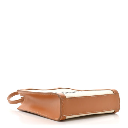 Celine Canvas Calfskin Mini Vertical Cabas Natural Tan 4 of 13