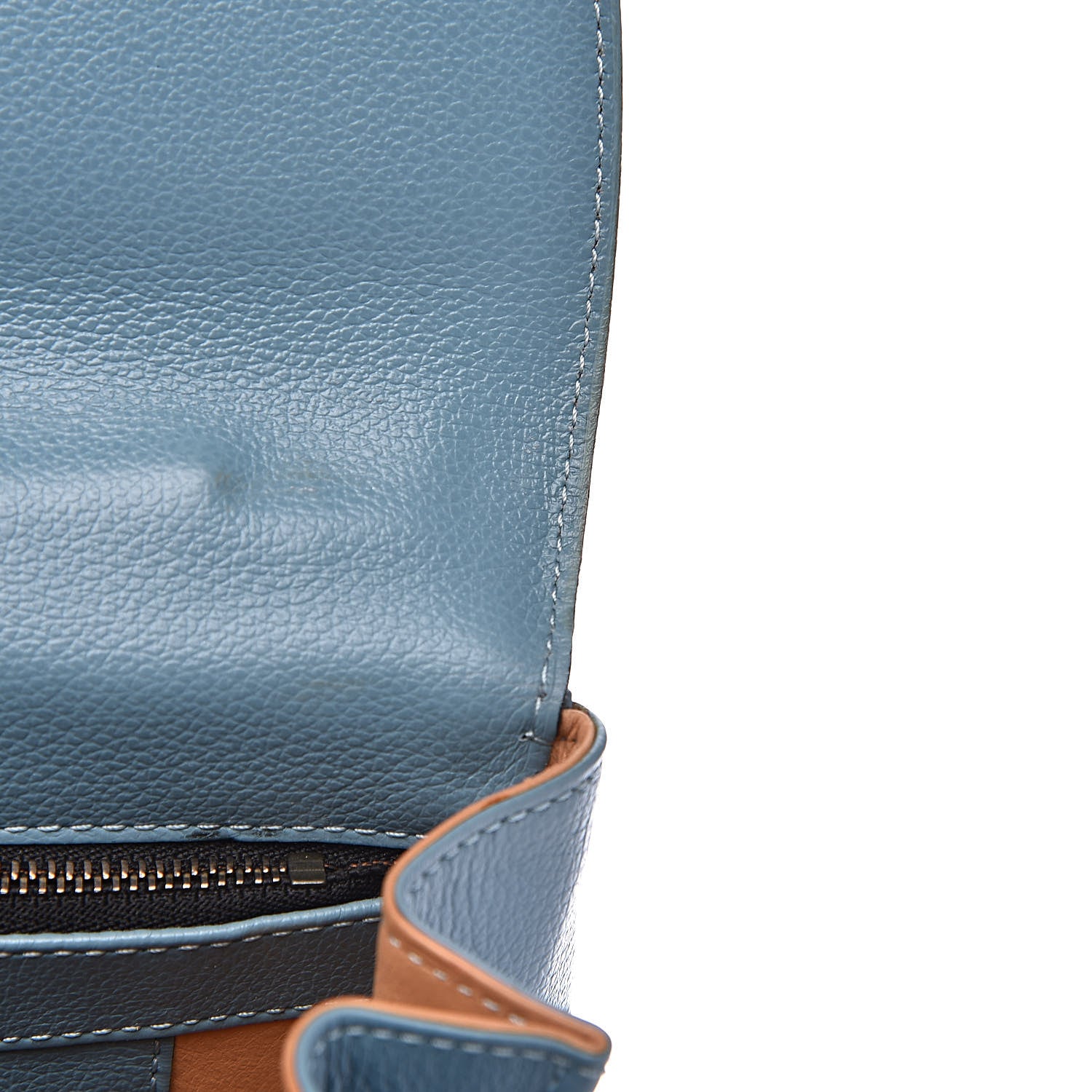 Delvaux Calfskin MM Brillant Satchel Blue 11 of 13
