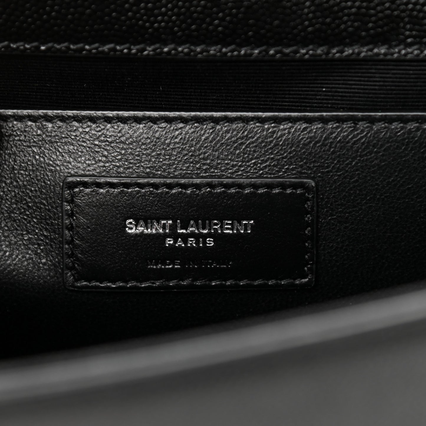 Grain De Poudre Medium Classic Monogram Kate Satchel Black