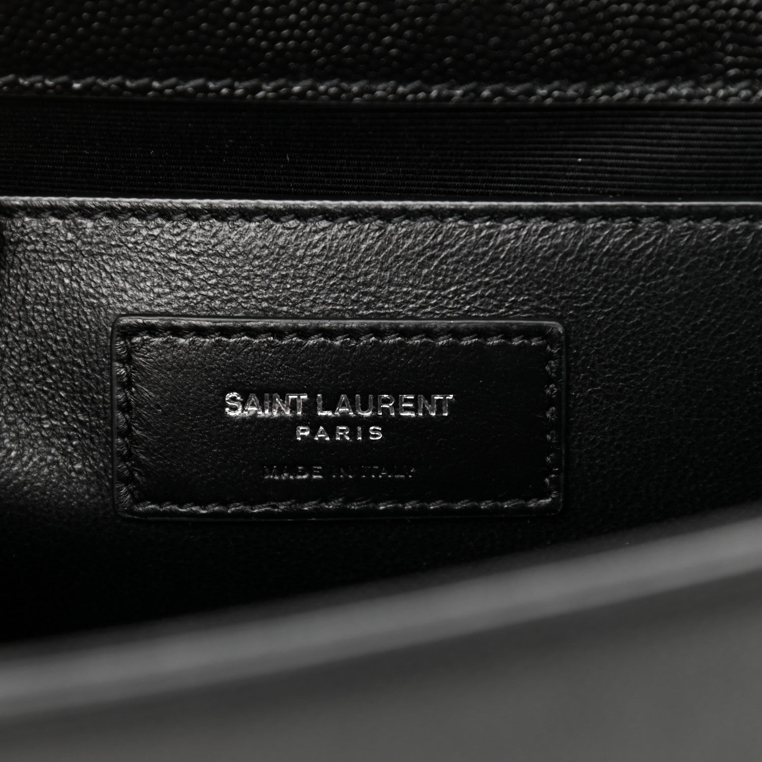 Saint Laurent Grain De Poudre Medium Classic Monogram Kate Satchel Black 6 of 11