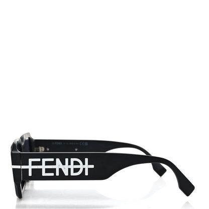Fendi Acetate FF Fendigraphy Square Sunglasses FE40073U Black 3 of 8