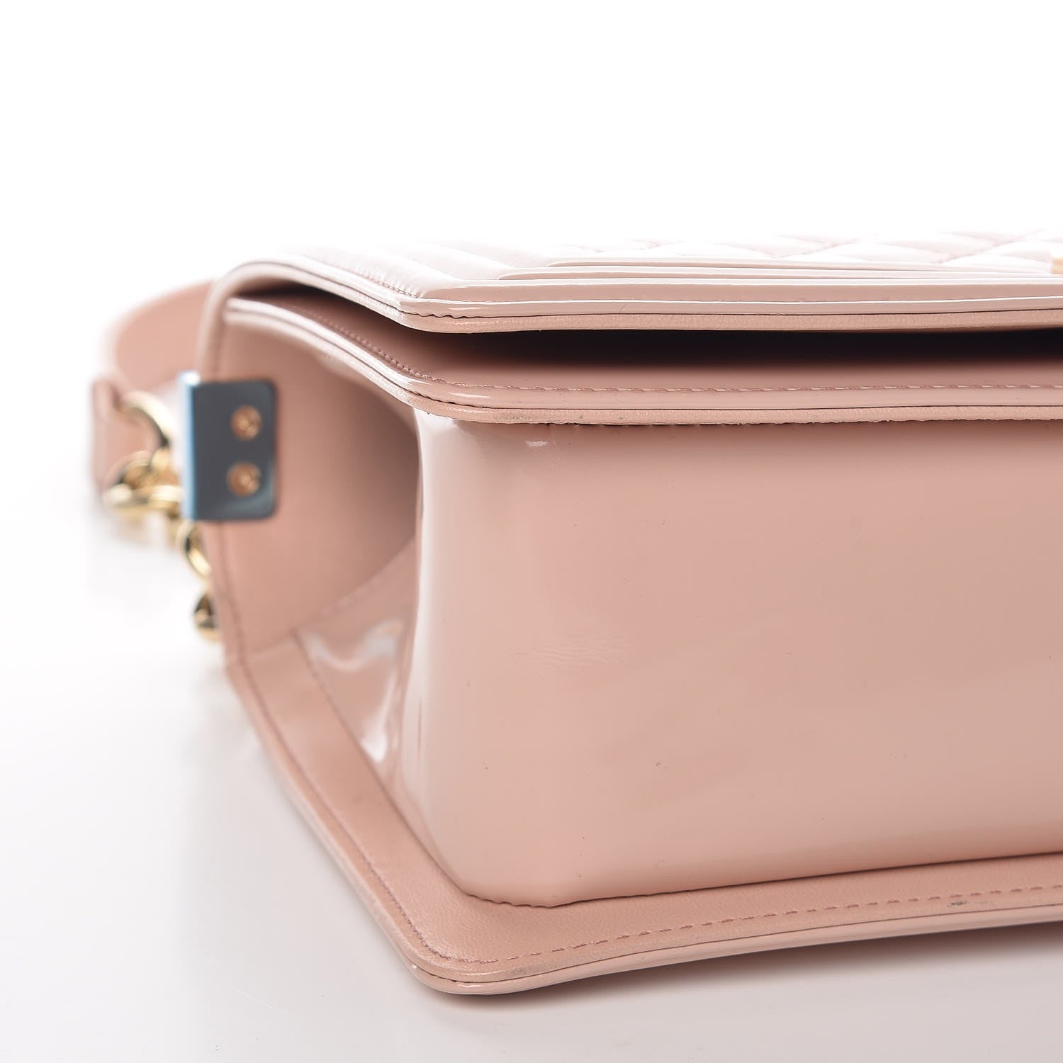 Chanel Iridescent Calfskin Quilted Medium Boy Flap Light Pink 11 of 12
