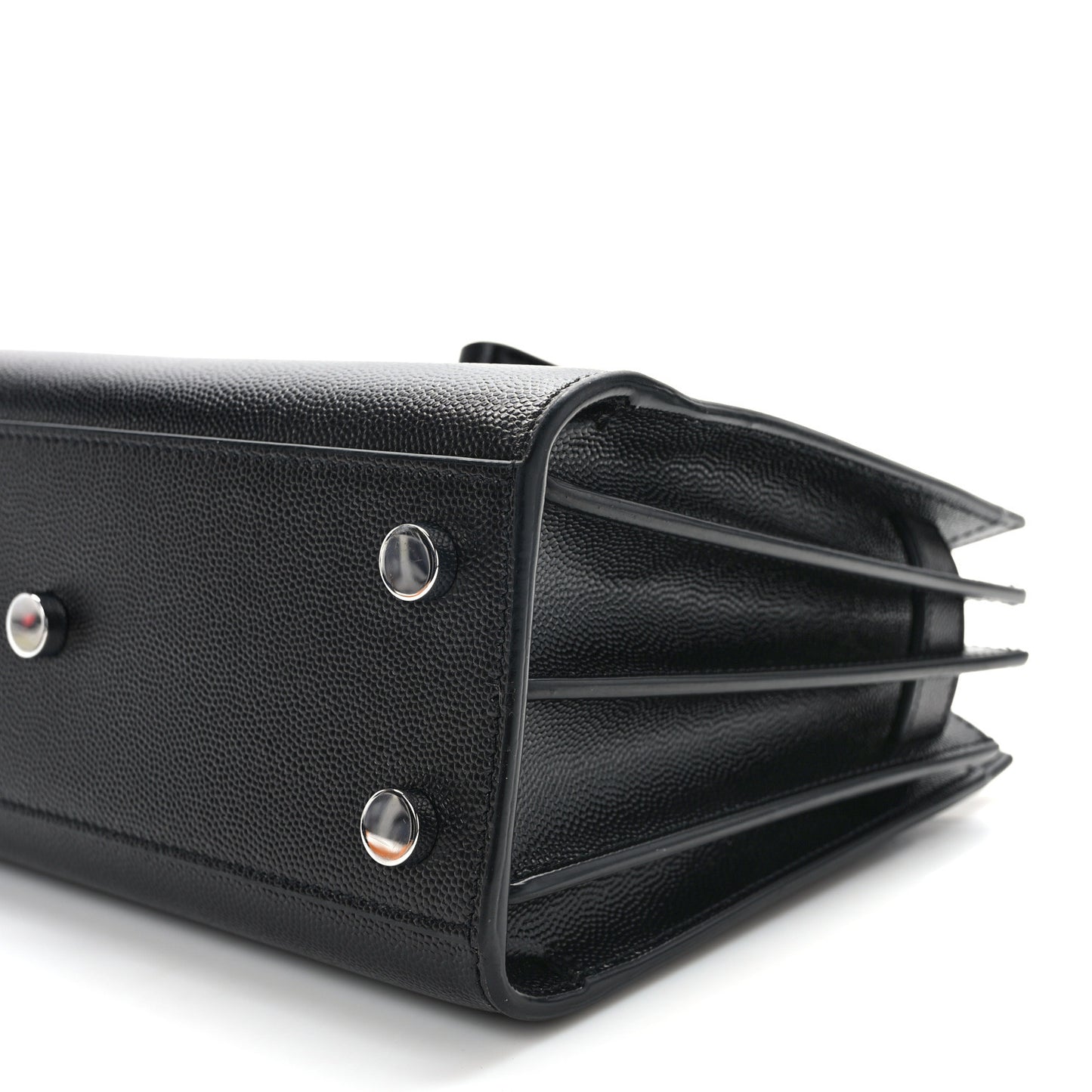 Grained Calfskin Nano Sac De Jour Black
