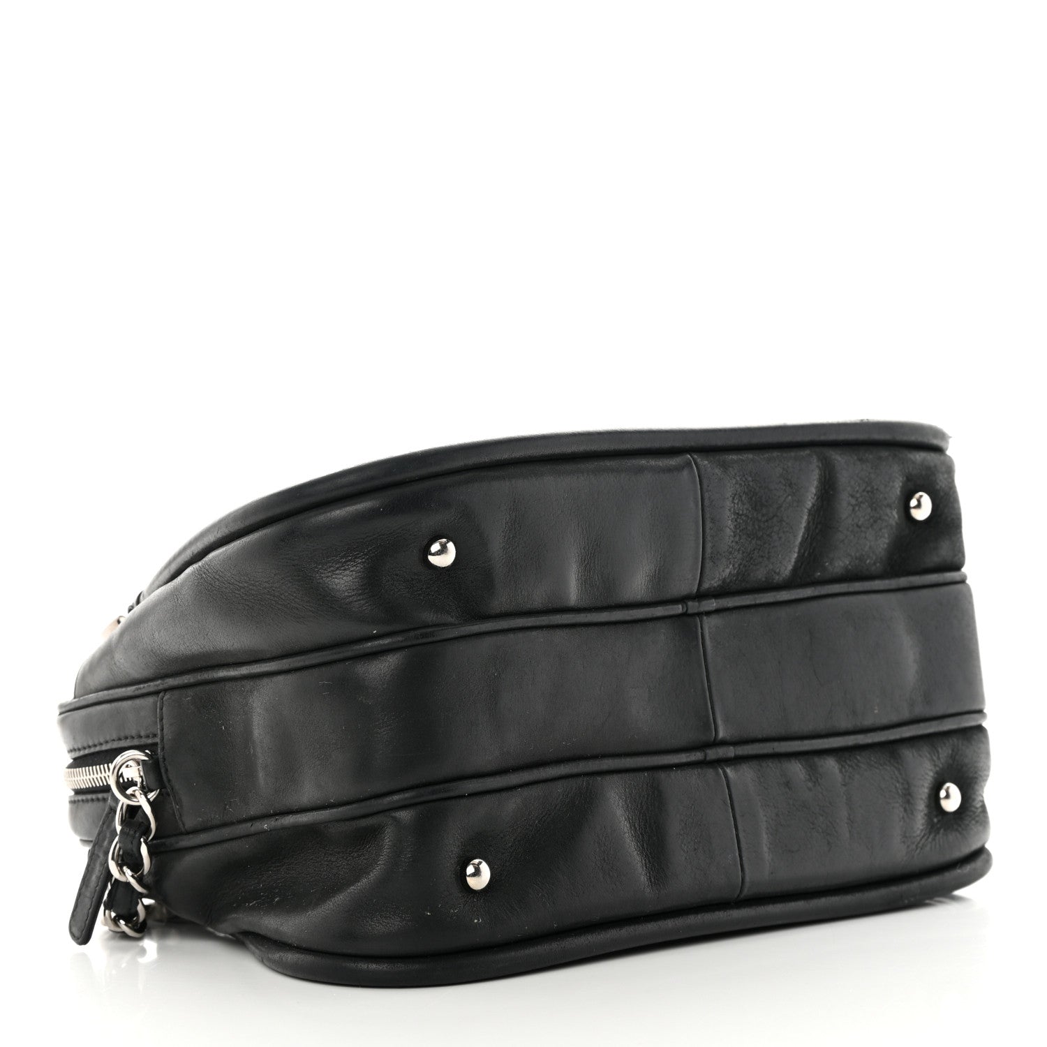 Chanel Iridescent Calfskin Quilted Relax CC Camera Case Black 4 of 18