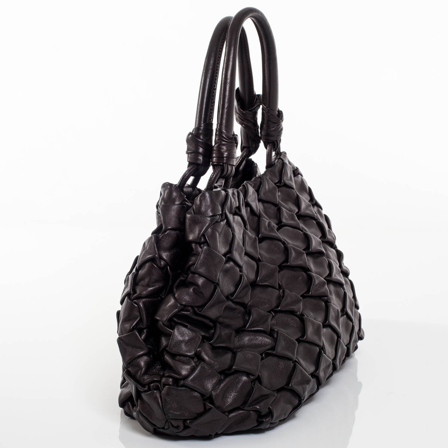 Prada Vitellino Mordo Hobo Black 7 of 9