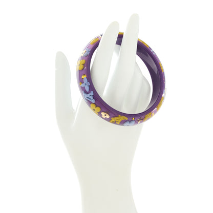 Louis Vuitton Resin Swarovski Large Inclusion Bracelet GM Purple 2 of 4