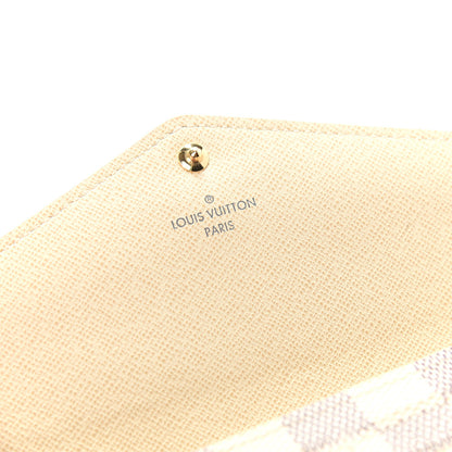 Louis Vuitton Damier Azur Sarah Wallet NM 6 of 8