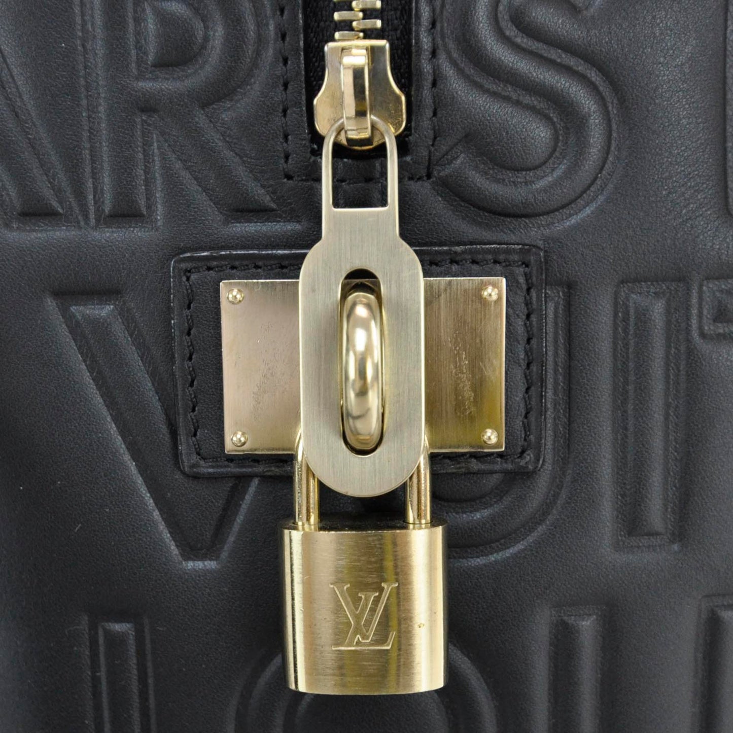 Calfskin Embossed Speedy Cube 30 Black