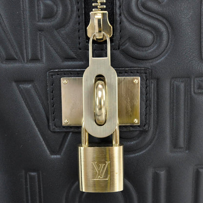 Louis Vuitton Calfskin Embossed Speedy Cube 30 Black 8 of 13