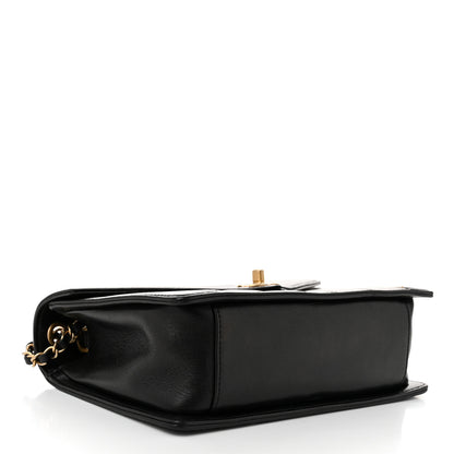 Chanel Lambskin Reversed Chevron Quilted Flap Black 4 of 11