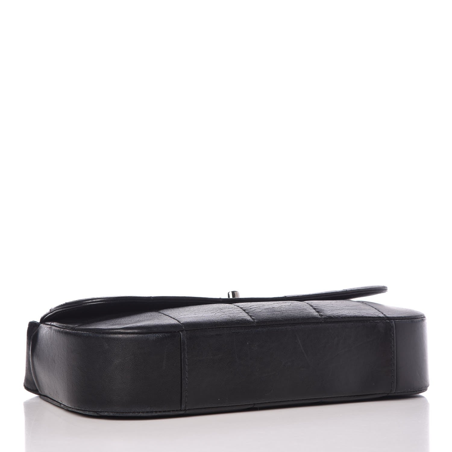 Chanel Lambskin Quilted CC Chocolate Bar Flap Black 4 of 10