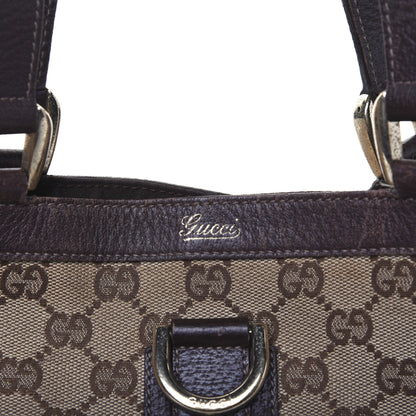 Gucci Monogram Large Abbey Tote Dark Brown 11 of 21