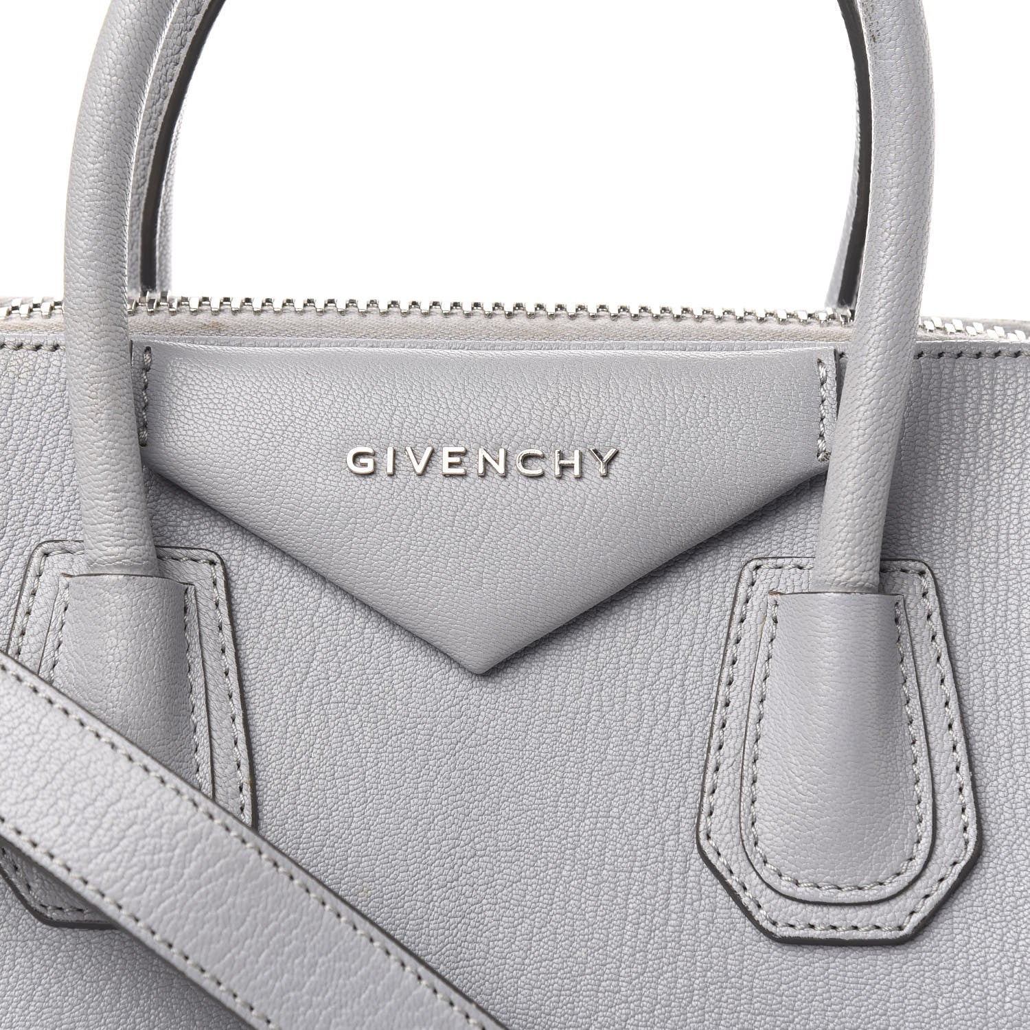 Givenchy Sugar Goatskin Small Antigona Pearl Grey 12 of 14