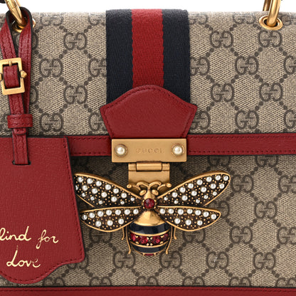 Gucci GG Supreme Monogram Small Queen Margaret Top Handle Bag Red 8 of 10