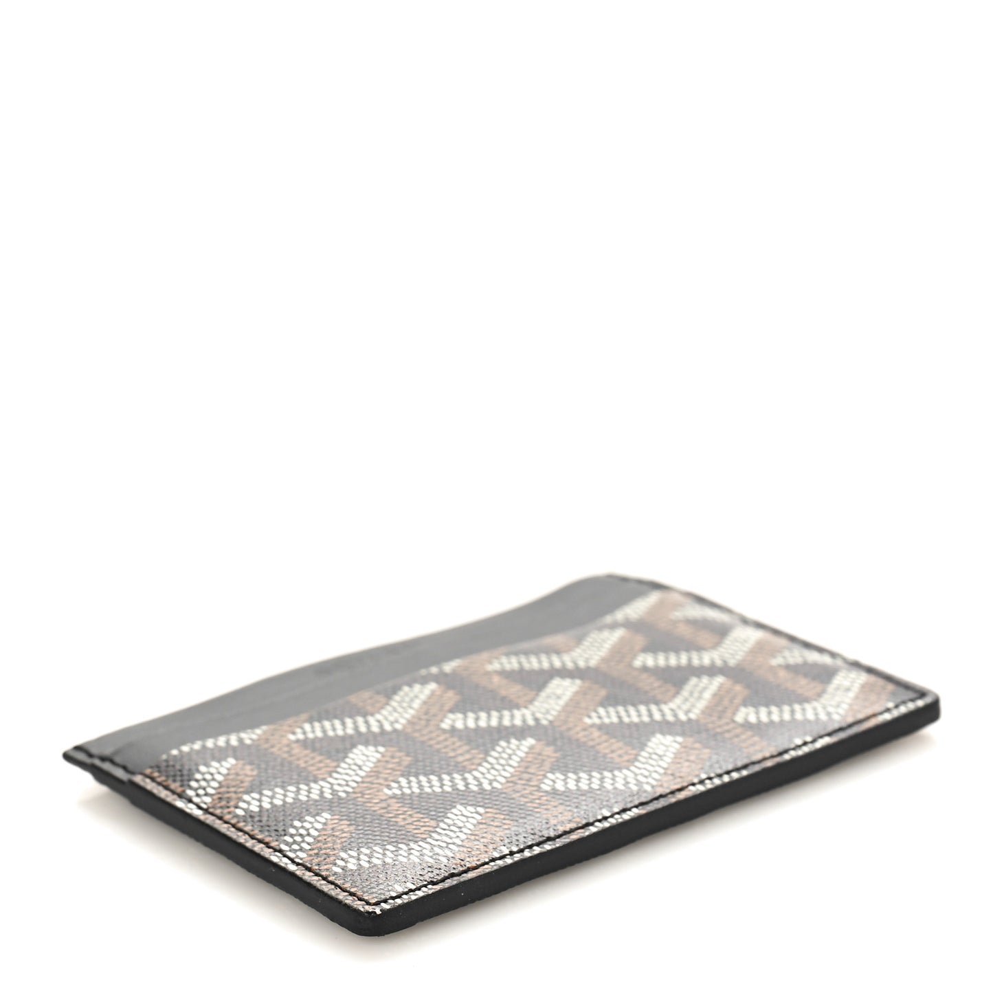 Goyardine Saint Sulpice Card Holder Black