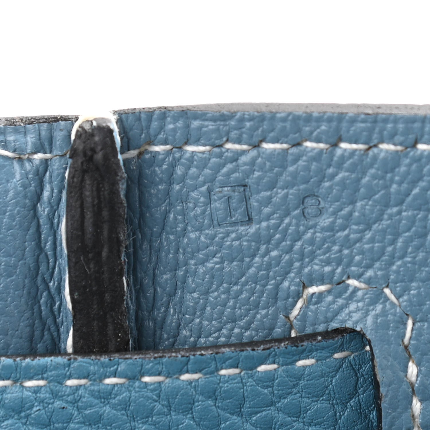 Hermes Togo Cabana Tote Blue Jean 7 of 12