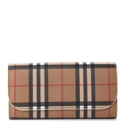 Burberry Vintage Check Continental Wallet White 1 of 8