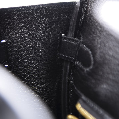 Hermes Veau Jonathan Birkin 25 Black 15 of 19