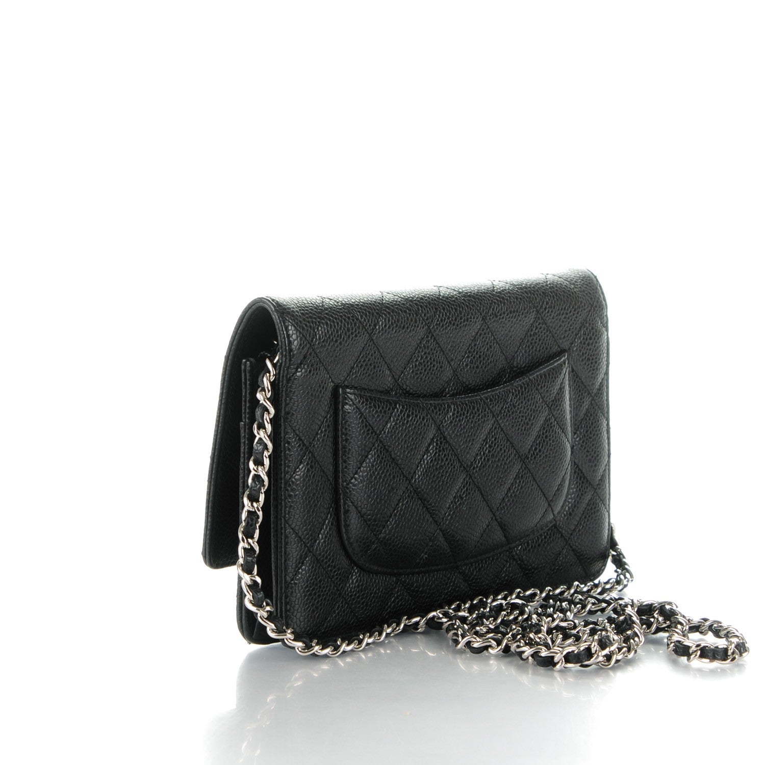 Chanel Caviar Quilted Wallet On Chain WOC Black 3 of 8