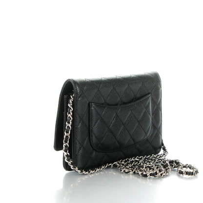 Chanel Caviar Quilted Wallet On Chain WOC Black 3 of 8