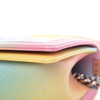 Chanel Caviar Quilted Medium Cuba Rainbow Boy Flap Multicolor 9 of 11