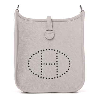 Hermes Taurillon Clemence Amazone Evelyne TPM Gris Perle Etain 1 of 9